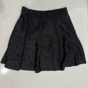 Express Metallic Skirt - Size M - Black Metallic
